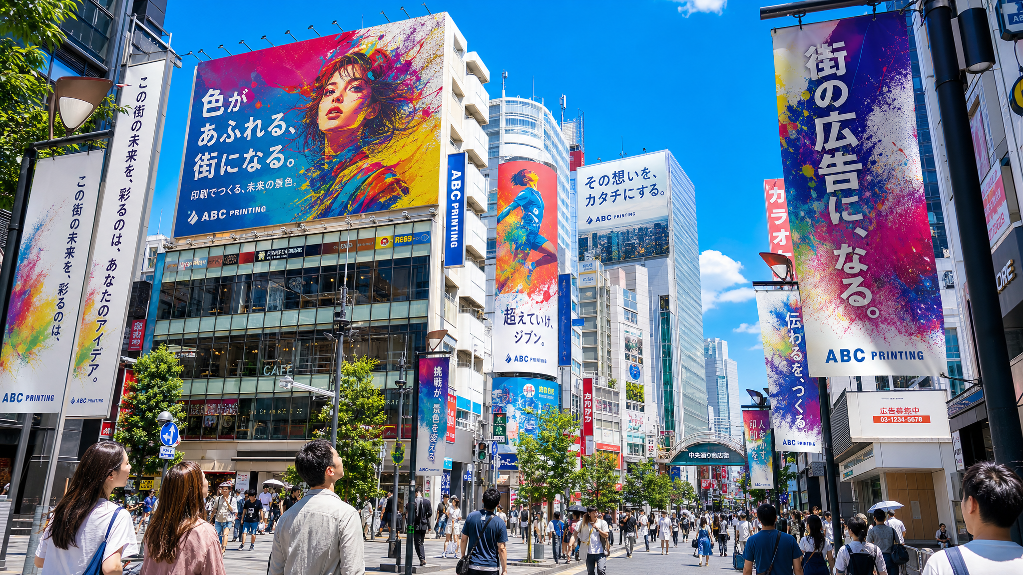 街の広告になる